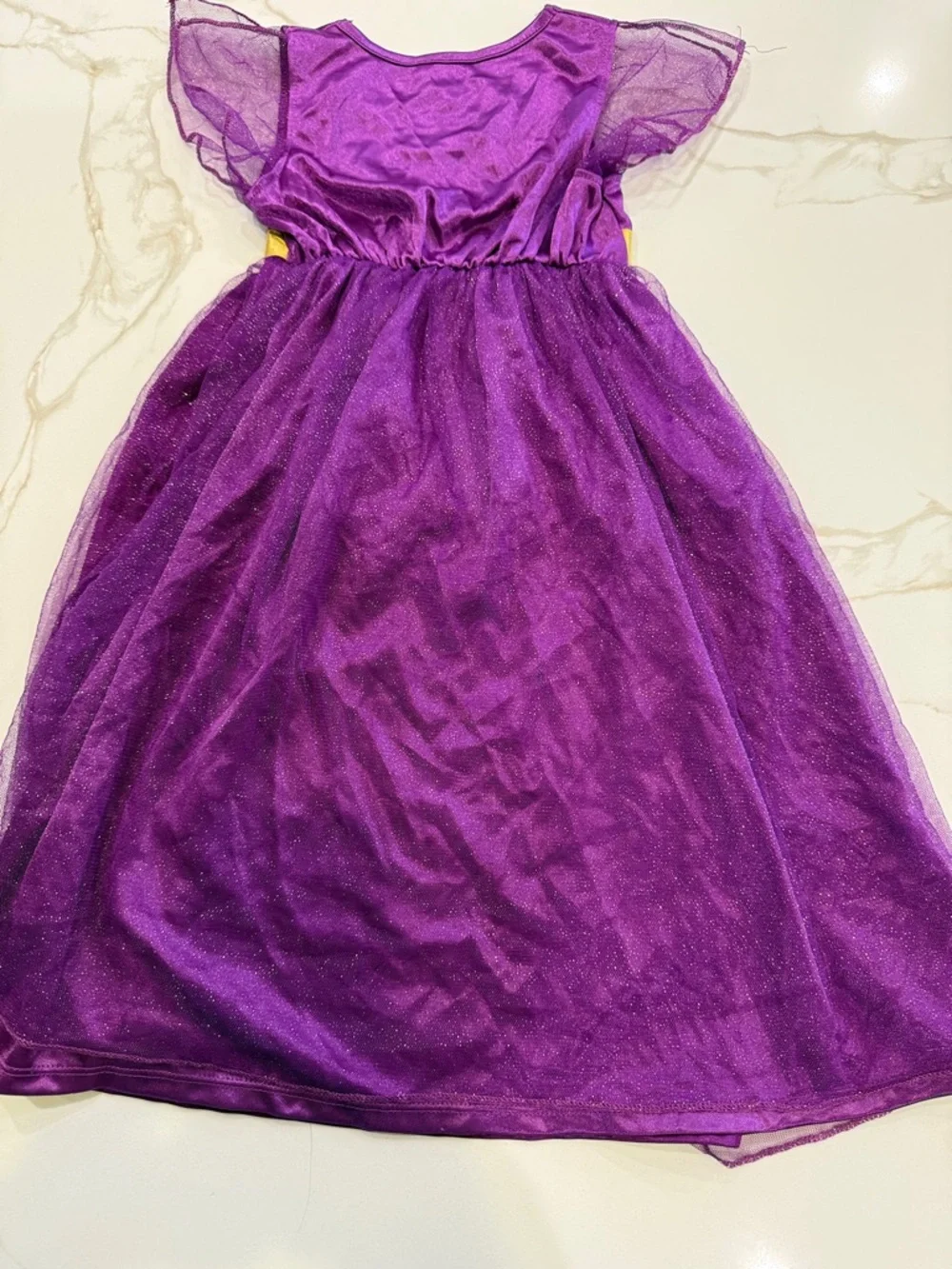 Disney Purple and Gold Anna Inspired Girls' Costume Dress - Picture 6 of 6